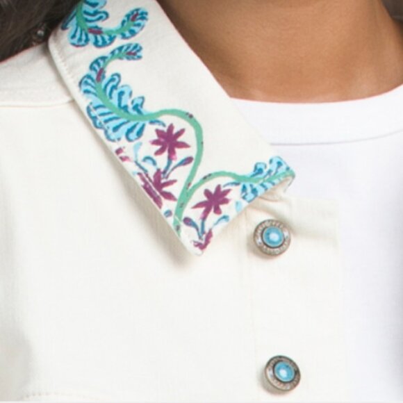 JOHNNY WAS The Classic Denim Jacket - Picture 2 of 6